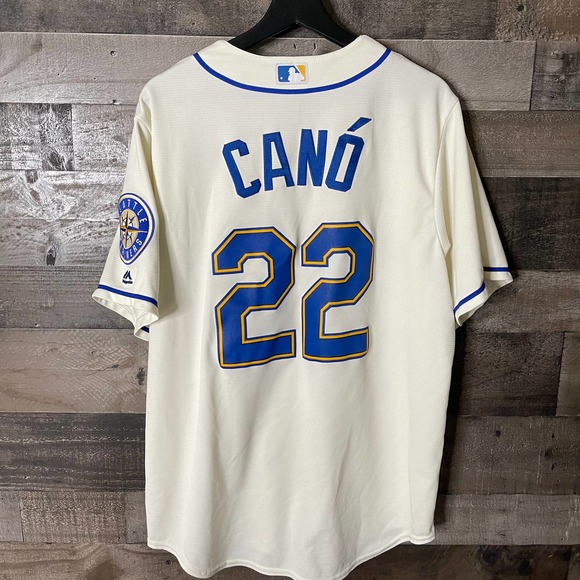 SOLD Seattle Mariners Cano Majestic Jersey Large - Picture 3 of 3